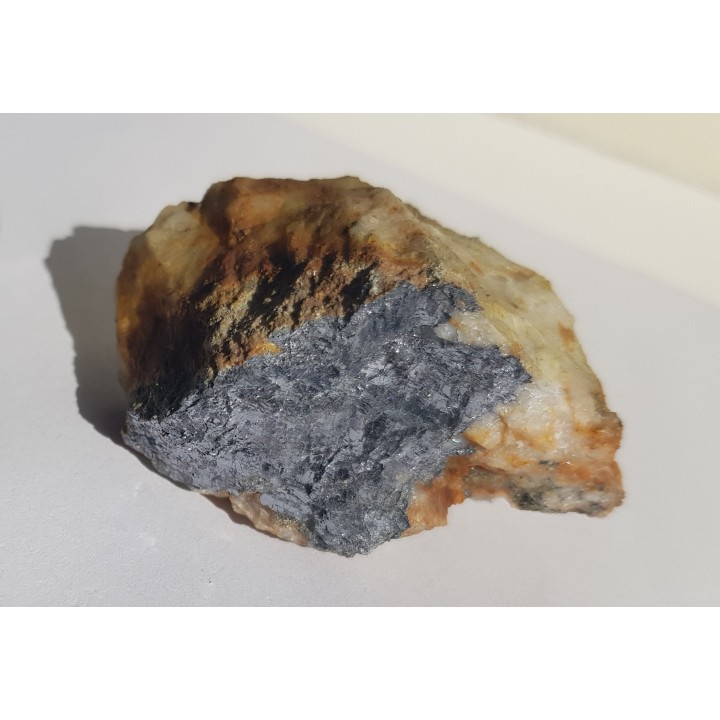 Galena w kwarcu z Chełmca k. Jawora