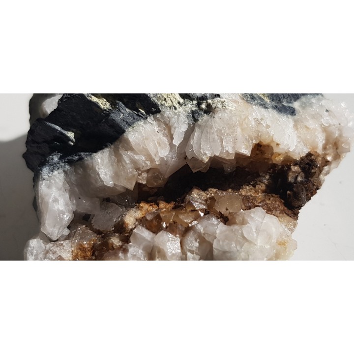 Szczotka kwarcowa ze złoża rud polimetalicznych w Chełmcu k. Jawora