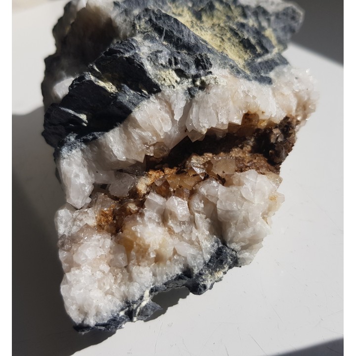 Szczotka kwarcowa ze złoża rud polimetalicznych w Chełmcu k. Jawora