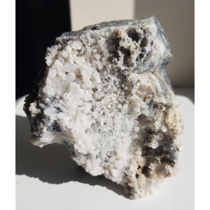 Szczotka kwarcowa ze złoża rud polimetalicznych w Chełmcu k. Jawora