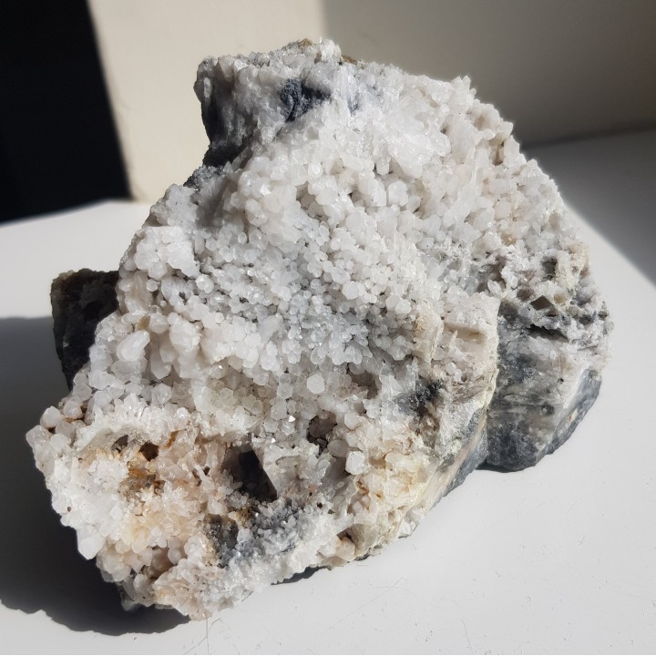 Szczotka kwarcowa ze złoża rud polimetalicznych w Chełmcu k. Jawora