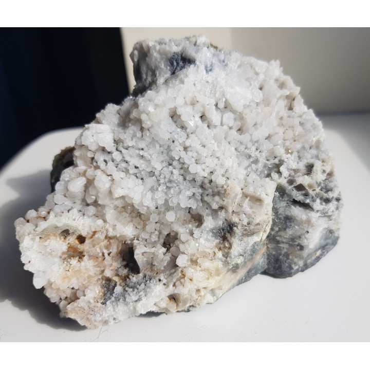 Szczotka kwarcowa ze złoża rud polimetalicznych w Chełmcu k. Jawora