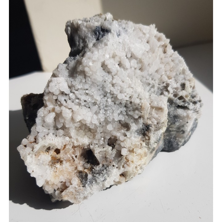 Szczotka kwarcowa ze złoża rud polimetalicznych w Chełmcu k. Jawora