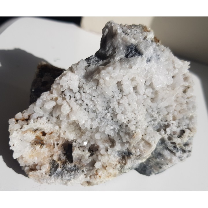 Szczotka kwarcowa ze złoża rud polimetalicznych w Chełmcu k. Jawora