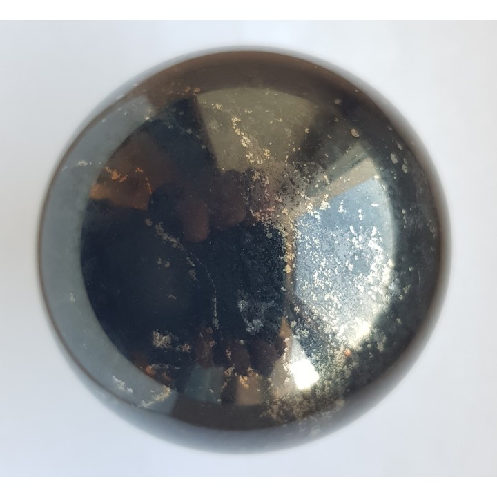 Czarna kula z kruszcami z Miedzianki k. Janowic Wlk.