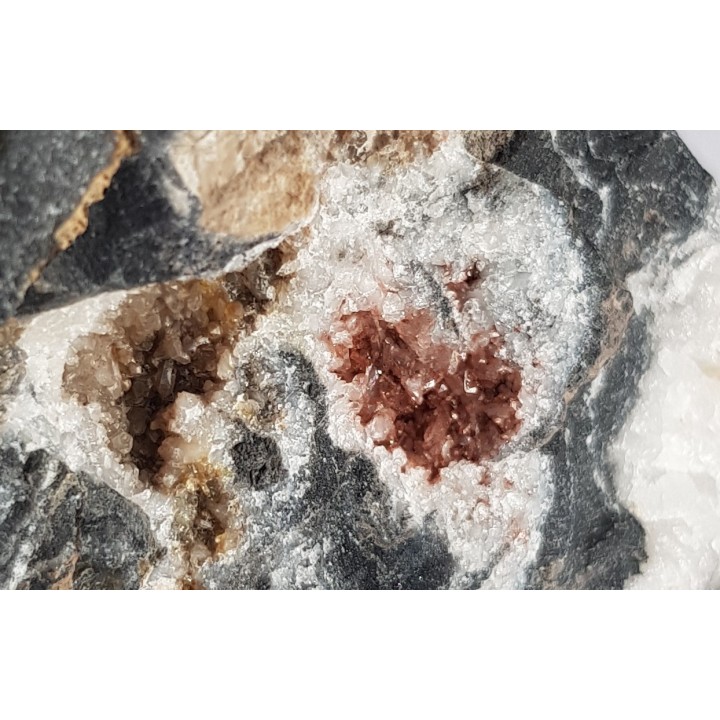 Kwarc z hematytem z łupków krzemionkowych z Gozdna