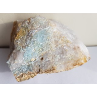 Błękitny wavellit z Gozdna w Górach Kaczawskich