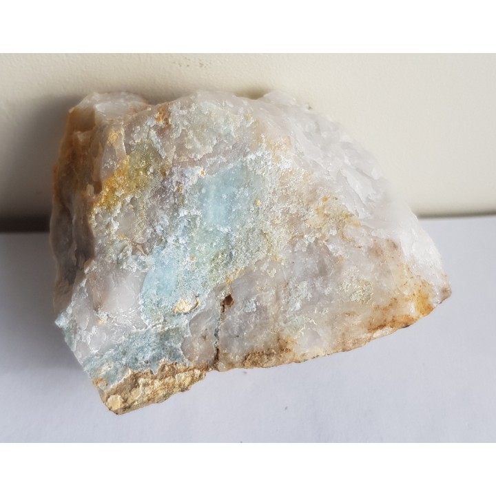 Błękitny wavellit z Gozdna w Górach Kaczawskich