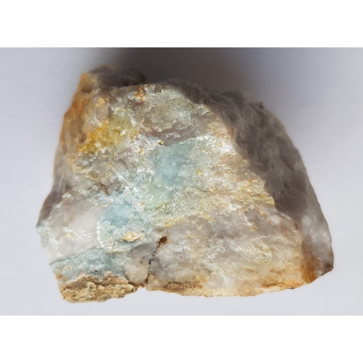 Błękitny wavellit z Gozdna w Górach Kaczawskich