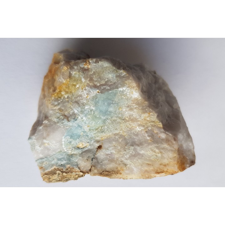 Błękitny wavellit z Gozdna w Górach Kaczawskich