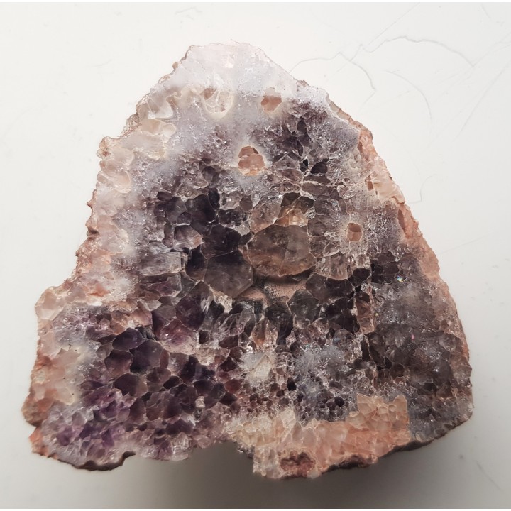 Ametyst i kwarc dymny w geodzie z Sokołowca