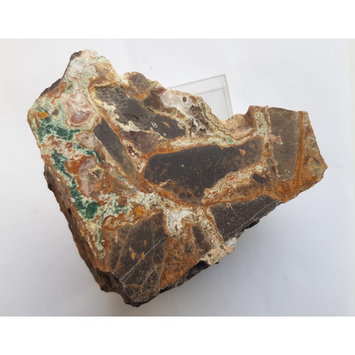 Brekcja trachybazaltowa spojona węglanami i krzemionką z Borówna