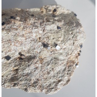 Piryt w łupku serycytowo-kwarcowym z Wojcieszowa