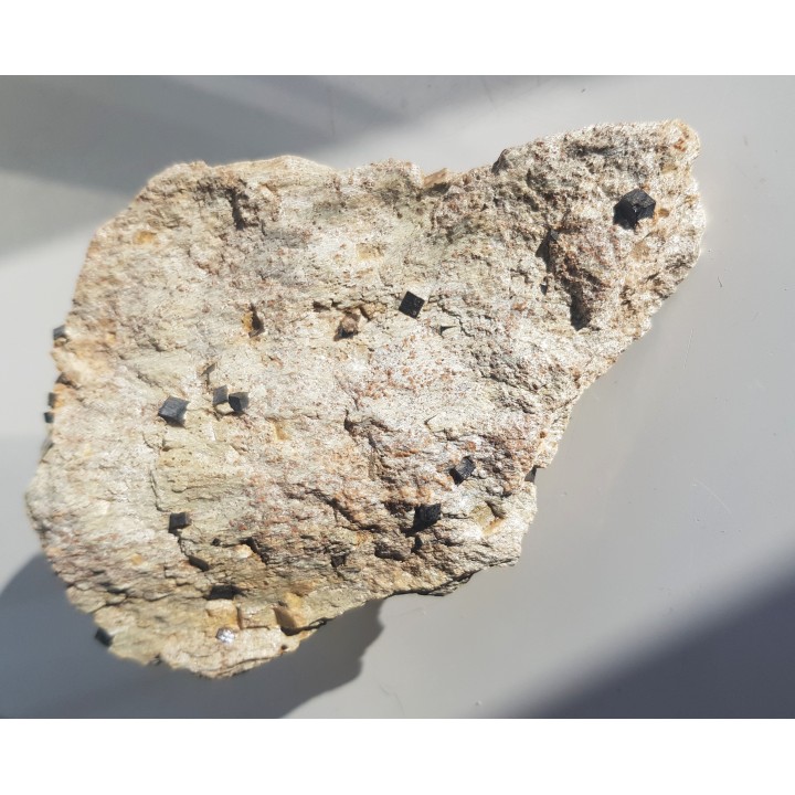 Piryt w łupku serycytowo-kwarcowym z Wojcieszowa