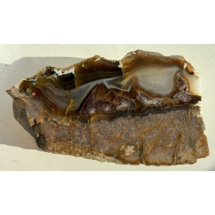 Agat z Bierkowic z aluwiów rzeki Ścinawki