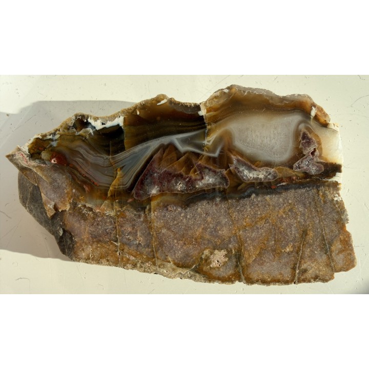 Agat z Bierkowic z aluwiów rzeki Ścinawki