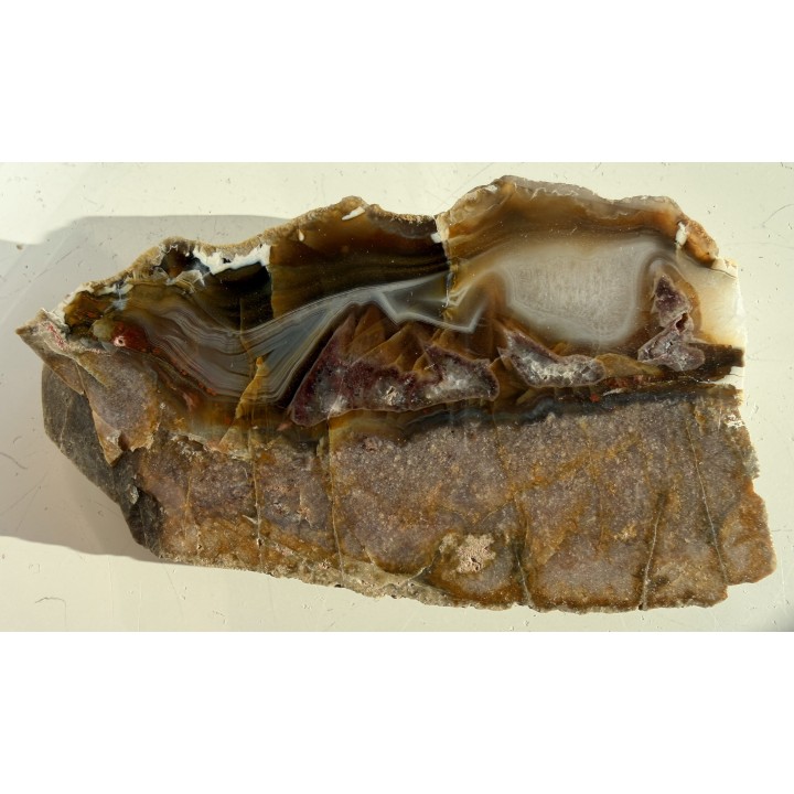 Agat z Bierkowic z aluwiów rzeki Ścinawki