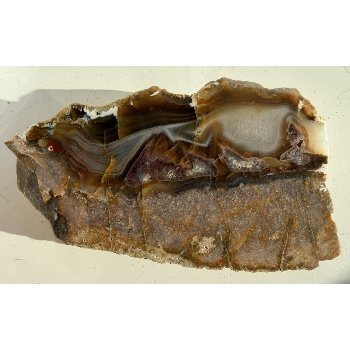 Agat z Bierkowic z aluwiów rzeki Ścinawki