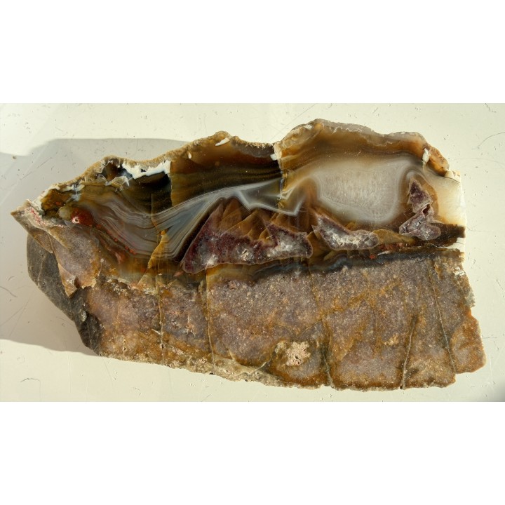 Agat z Bierkowic z aluwiów rzeki Ścinawki