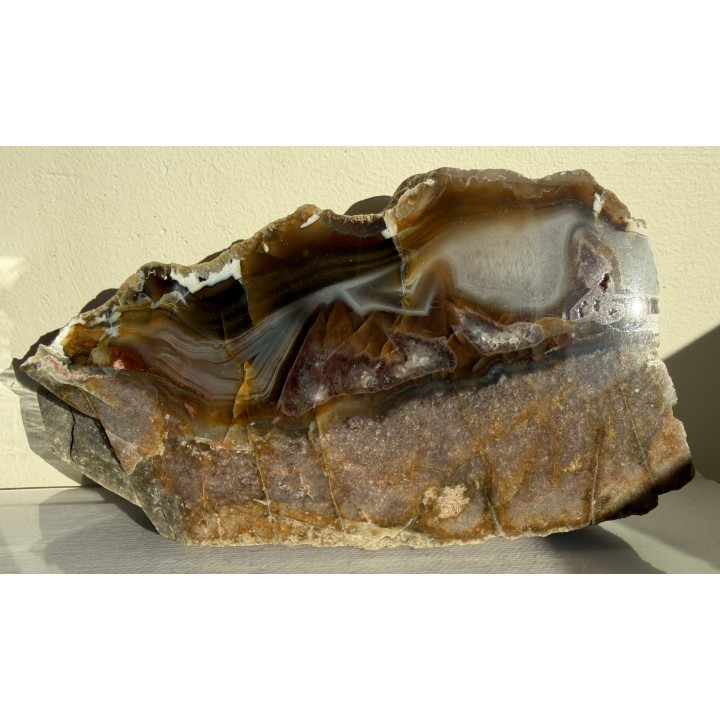 Agat z Bierkowic z aluwiów rzeki Ścinawki