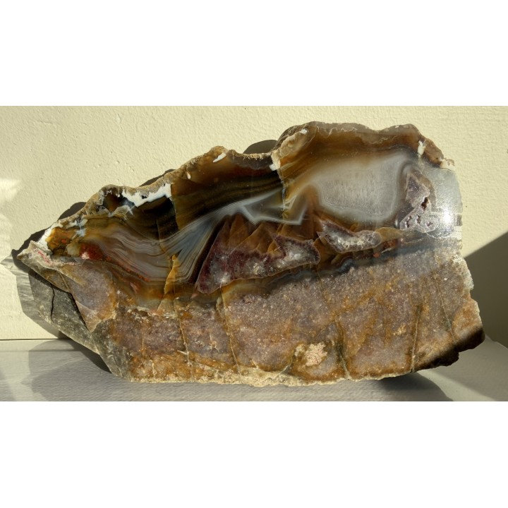 Agat z Bierkowic z aluwiów rzeki Ścinawki