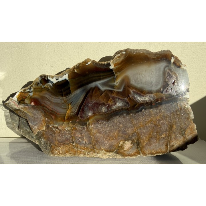 Agat z Bierkowic z aluwiów rzeki Ścinawki