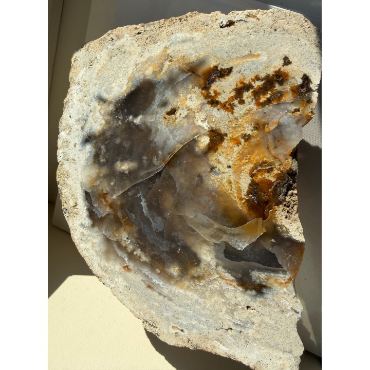 Spektakularny, wielki chalcedon z albu okolic Krakowa