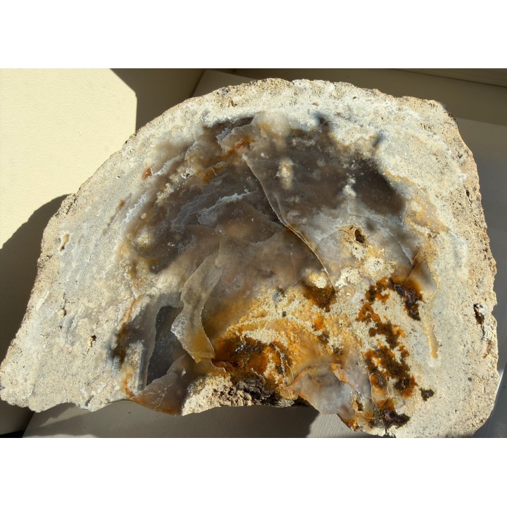 Spektakularny, wielki chalcedon z albu okolic Krakowa