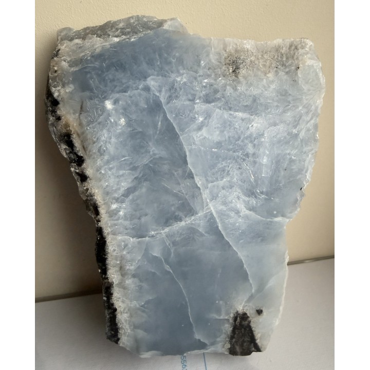 Piękny, błękitny anhydryt z kopalin Rudna (KGHM)