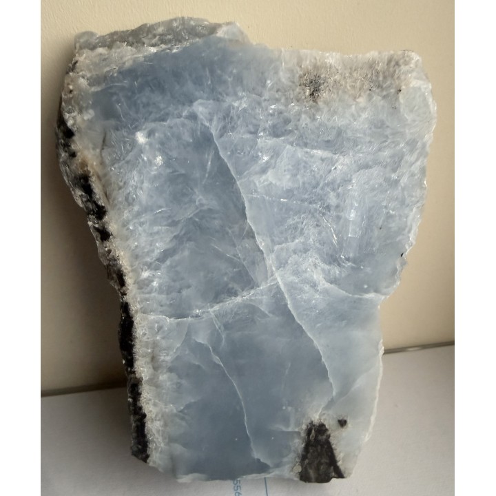 Piękny, błękitny anhydryt z kopalin Rudna (KGHM)