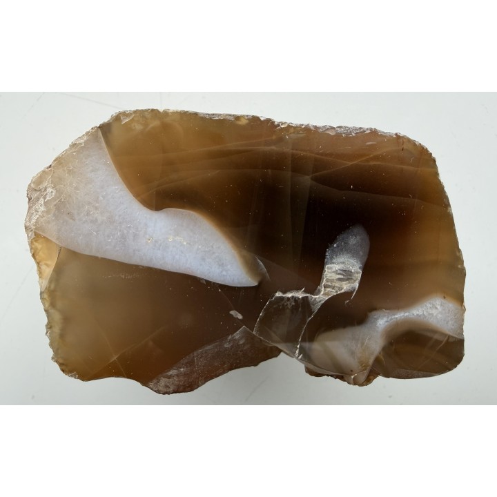 Miodowy agat rzeczny z aluwiów Nysy Kłodzkiej koło Paczkowa