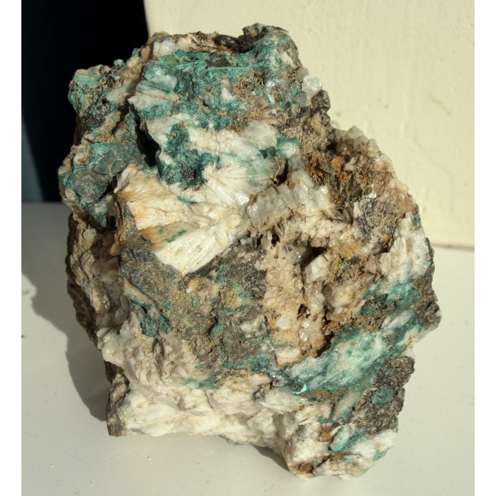 Malachit w żyle kwarcowej z Gór Kaczawskich