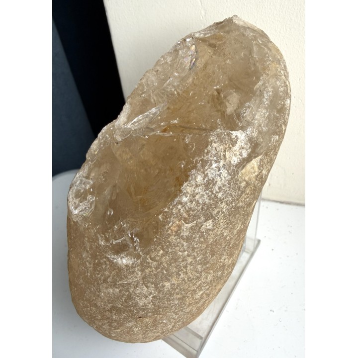 Unikat - otoczak kryształu górskiego z aluwiów Bobru