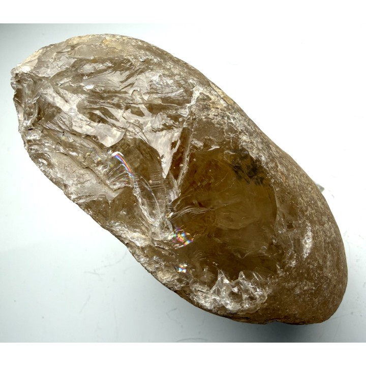 Unikat - otoczak kryształu górskiego z aluwiów Bobru