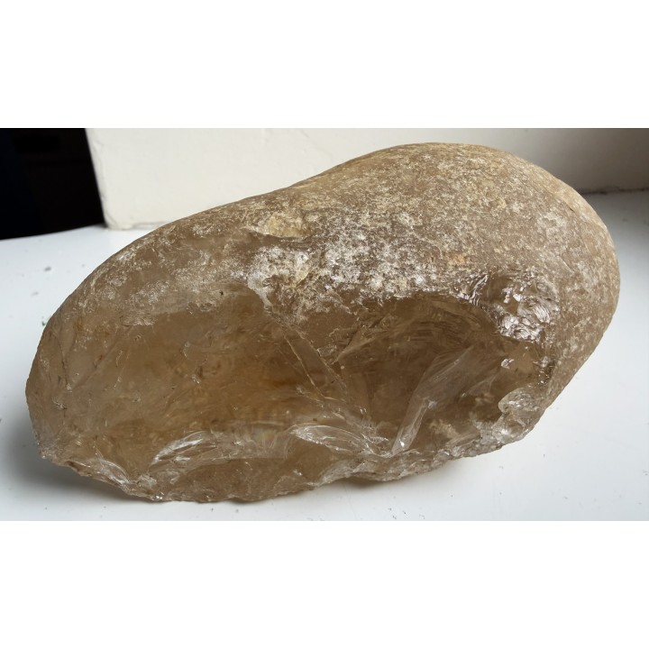 Unikat - otoczak kryształu górskiego z aluwiów Bobru