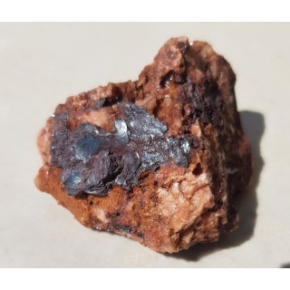 Hematyt na barycie z kopalni Wilcza