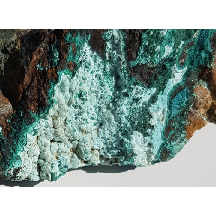 Naciekowy malachit z Miedzianki sudeckiej