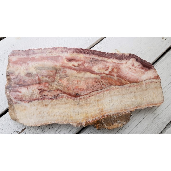 Duża płyta polerowanej różanki zelejowskiej