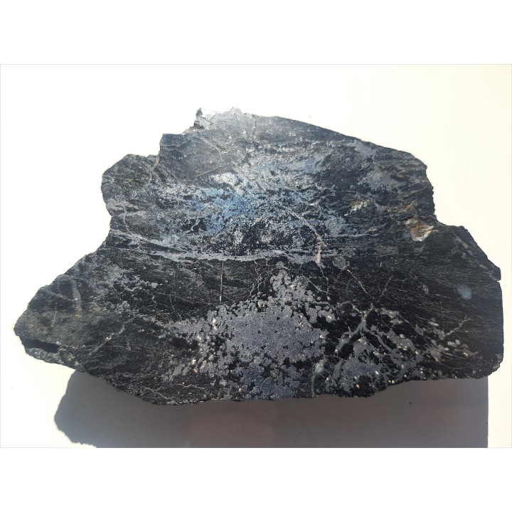 Przekrój przez okruszcowaną strefę łupków z Ciechanowic