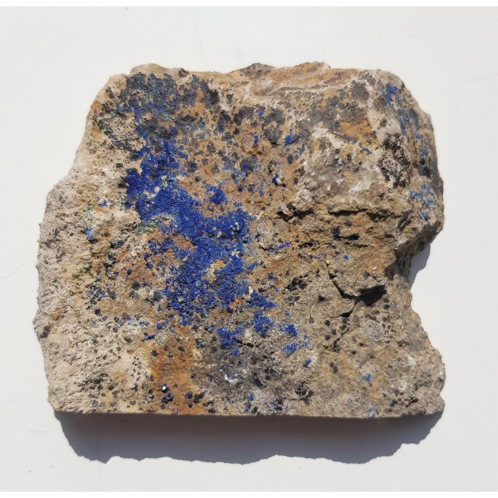 Azuryt na marglu z Leszczyny k. Złotoryi