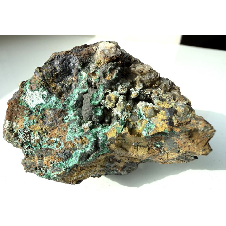 Cornwallit/pseudomalachit z Miedzianki k. Janowic Wlk.