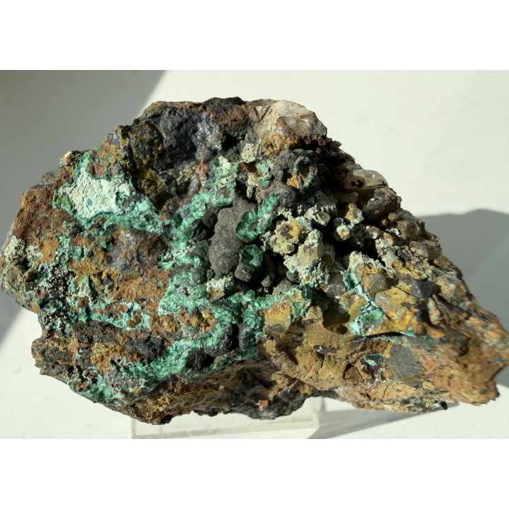 Cornwallit/pseudomalachit z Miedzianki k. Janowic Wlk.