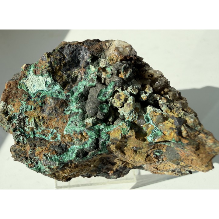 Cornwallit/pseudomalachit z Miedzianki k. Janowic Wlk.