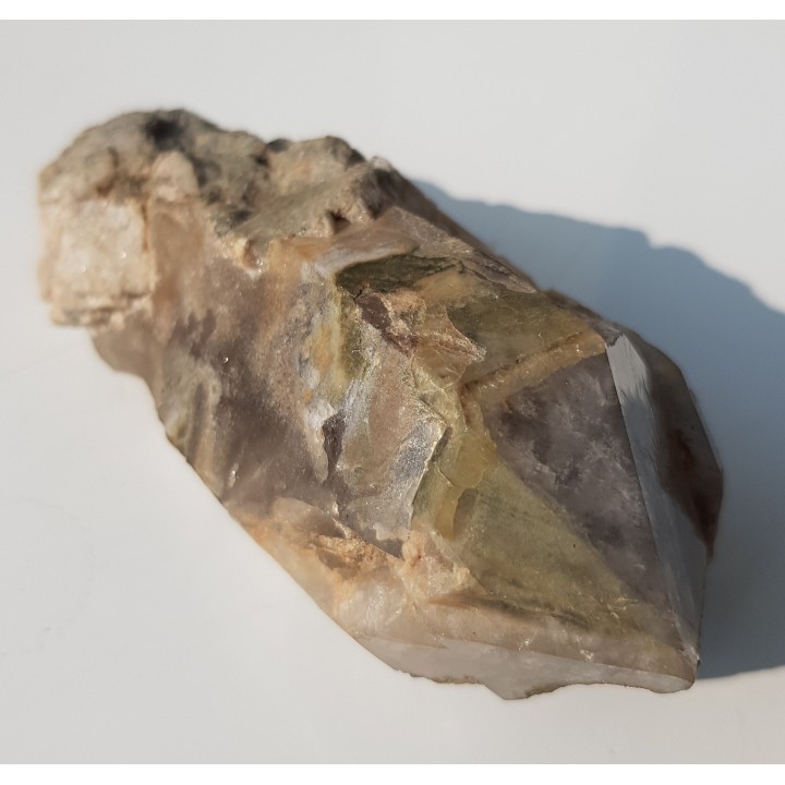 Wyjątkowy kwarc z zielonym zakończeniem