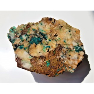 Malachit w żyle rudnej z Gór Kaczawskich