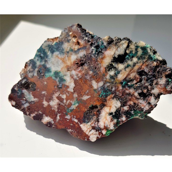 Malachit w żyle rudnej z Gór Kaczawskich