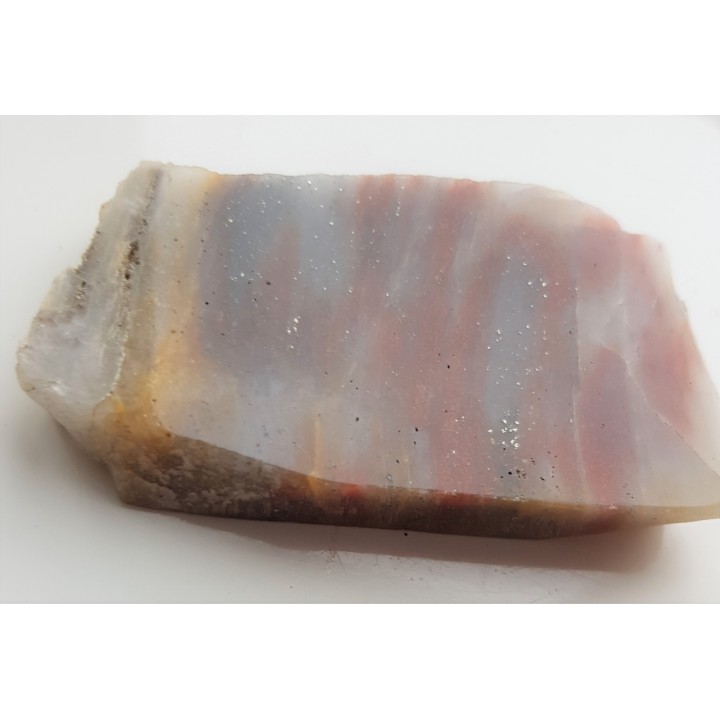 Płytka ozdobnego kwarcytu z wrostkami pirytu z Jegłowej