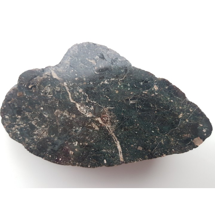 Ciemnozielona skała krzemionkowa ze zlepieńców kulmu niecki śródsudeckiej