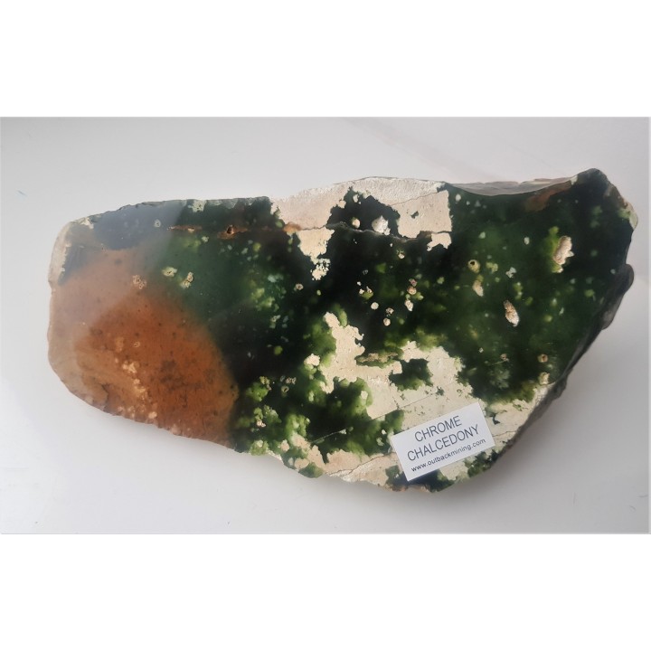 Wyjątkowy okaz mtorolitu (chalcedon chromowy) z Australii