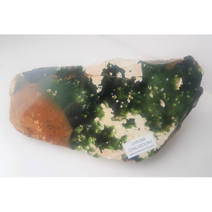 Wyjątkowy okaz mtorolitu (chalcedon chromowy) z Australii